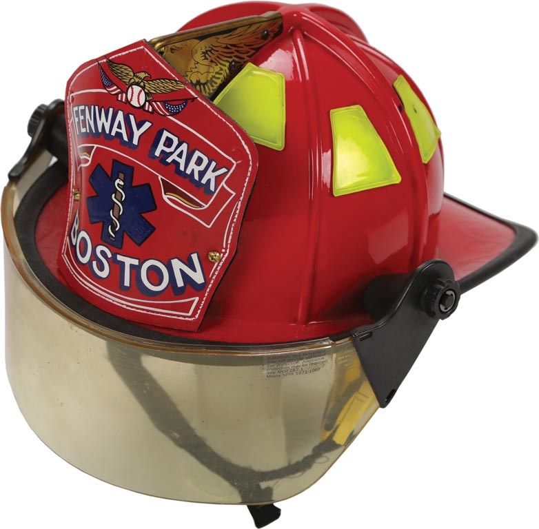 - Fenway Park Boston Fireman's Shield and Helmet