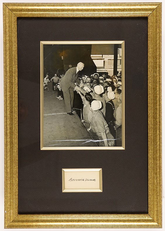 - Connie Mack Cut Signature & Original Photograph Framed