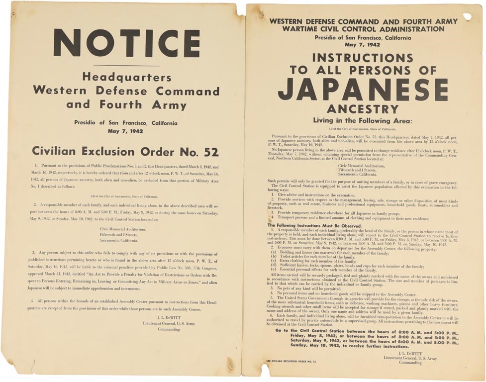 - 1942 Japanese Internment Camp Posters (2)