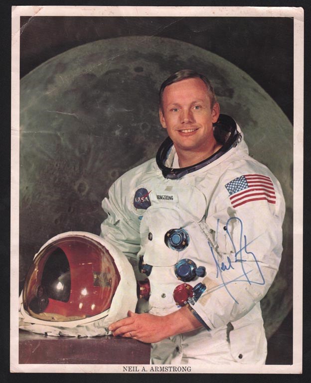 - Neil Armstrong Signed Color Photograph - Not Personalized! (PSA)