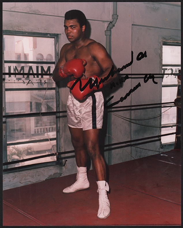 Gorgeous Muhammad Ali a.k.a Cassius Clay Signed Photograph (PSA)