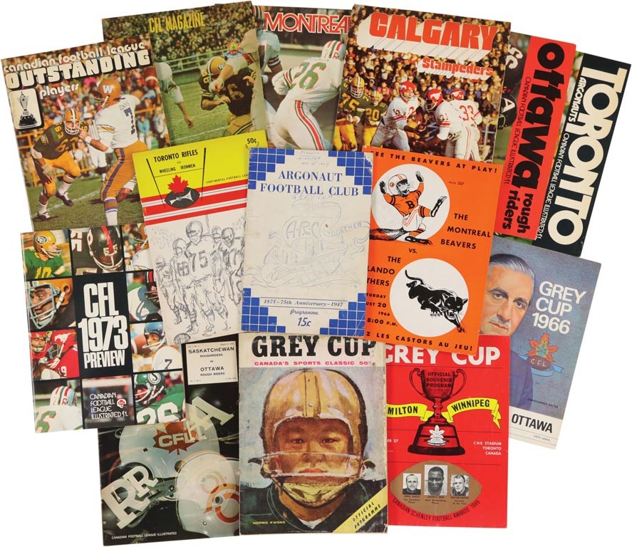 - Early Grey Cup, CFL and Continental Football League Programs (14)