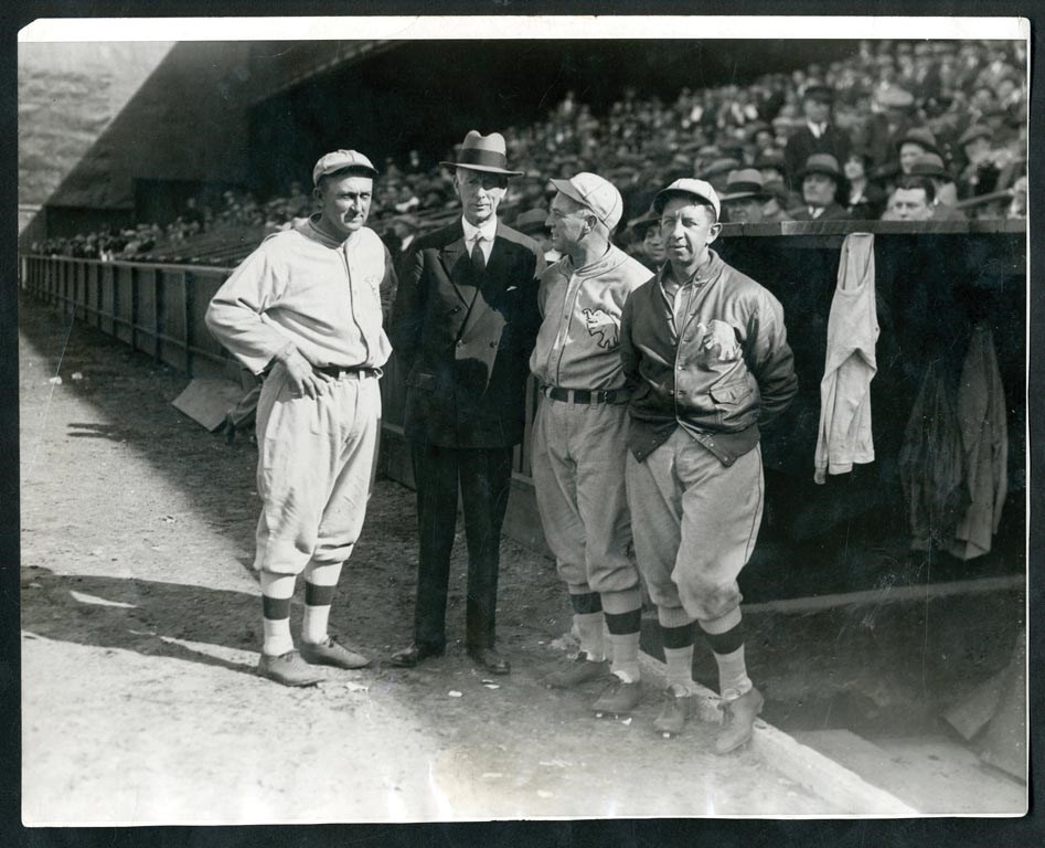 - Circa 1927 Ty Cobb & The Philadelphia Athletics Brain Trust Type 1 Photo