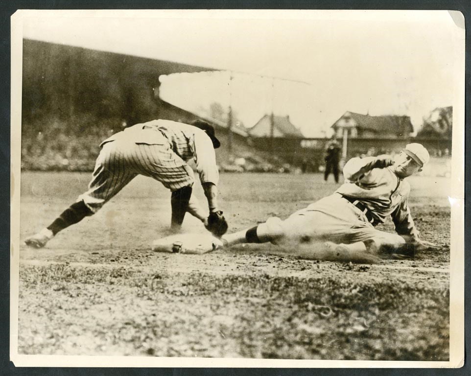 Ty Cobb Boston Collection - Circa 1927 Ty Cobb "Sliding" Photograph by Charles Conlon
