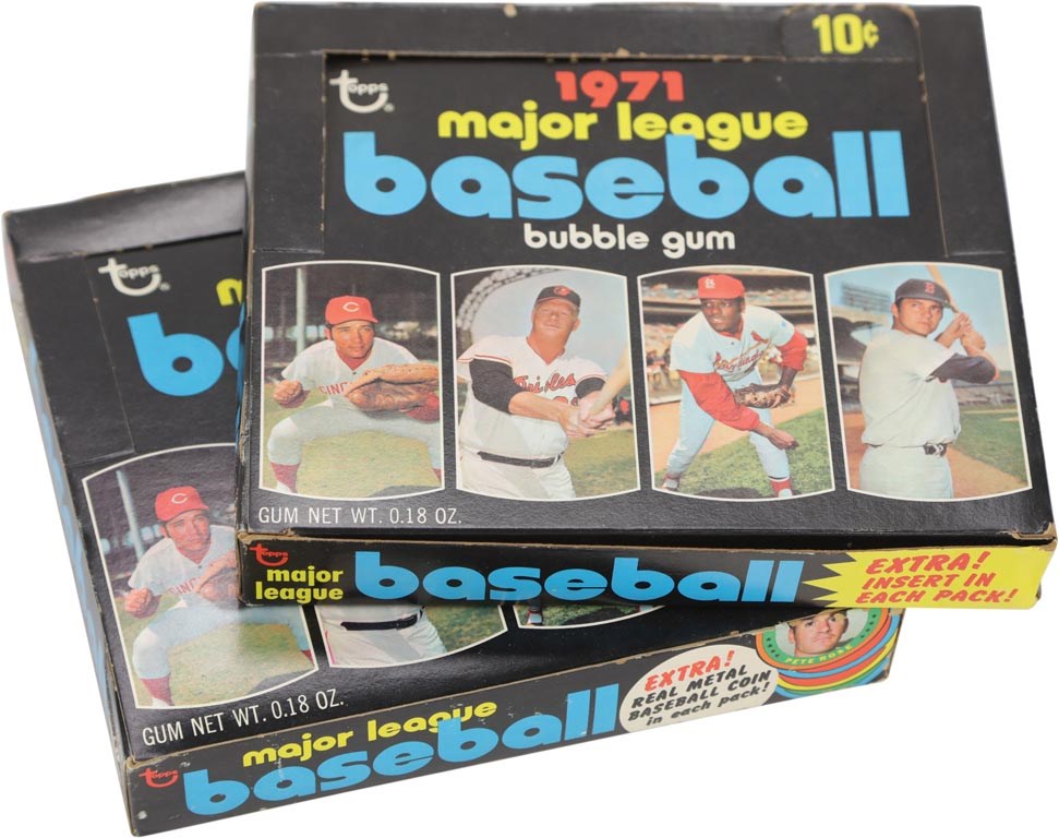 - Pair of 1971 Topps Boxes