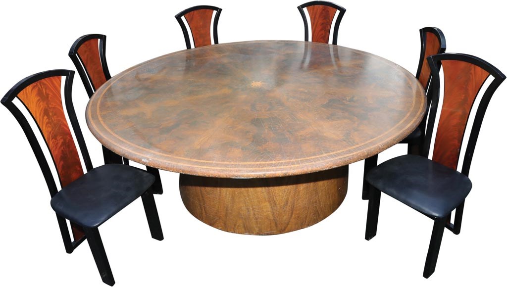- Hand Painted & Hand Crafted Dinning Room Set from Charlie Sheen