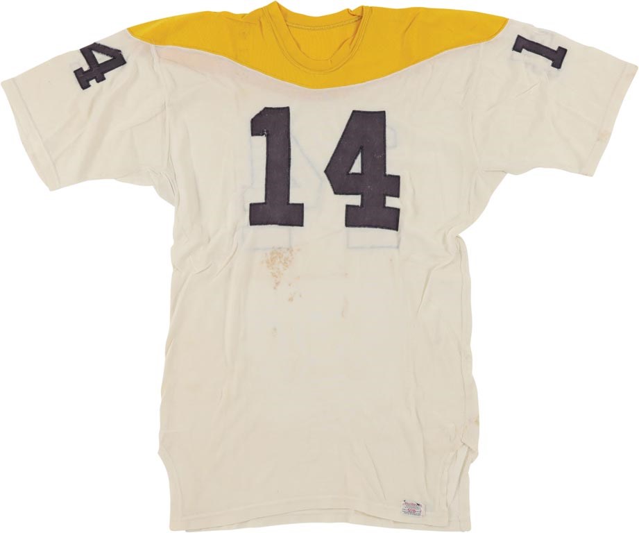 - 1966-67 Bill Nelsen Game Worn Pittsburgh Steelers "Batman" Jersey