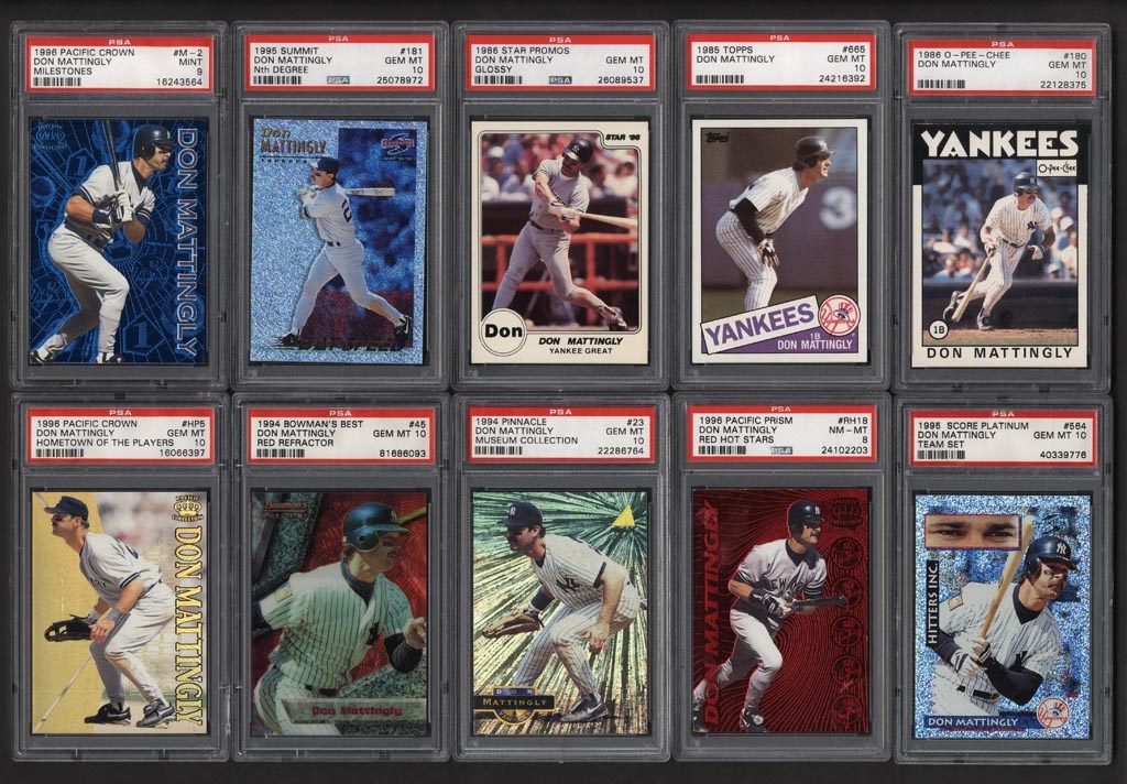 - #2 Current Finest Don Mattingly Master Collection on PSA Registry (1,172 Cards - 10.63 GPA)