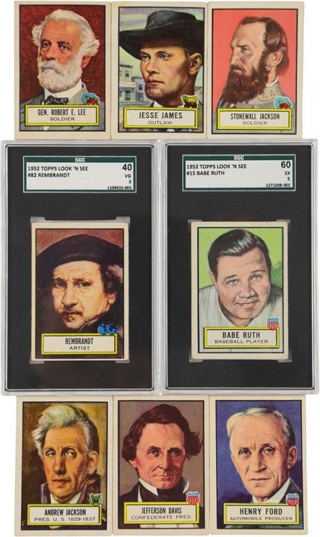 Non Sports Cards - 1952 Topps Look N' See Complete Set w/SGC (135)