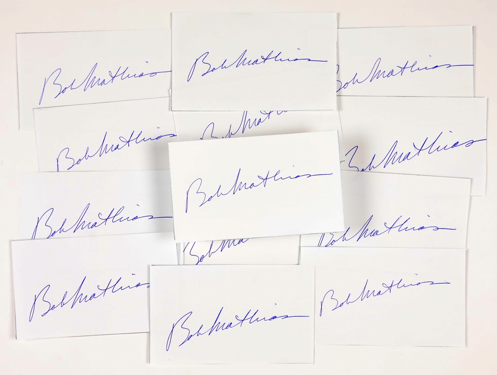 Group of Bob Mathias Signed Papers (83)