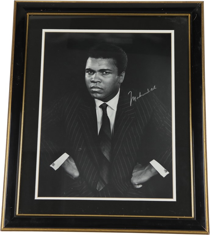 - Famed Muhammad Ali Signed Portrait