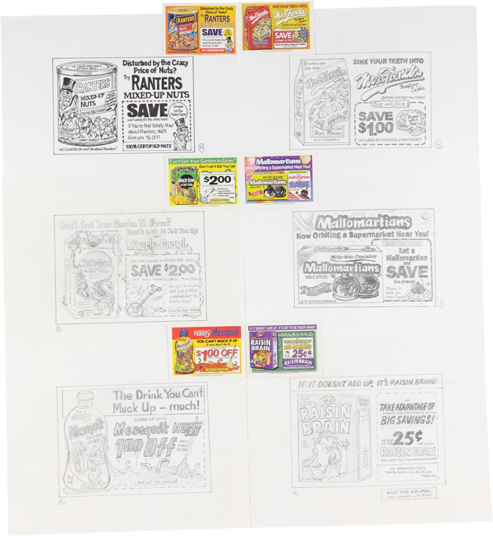 Non Sports Cards - Topps Wacky Packages Artwork from Topps Vault w/COA (6)