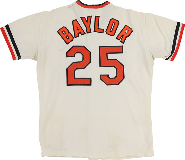 Baseball Equipment - Circa 1972 Don Baylor Baltimore Orioles Game Worn Jersey