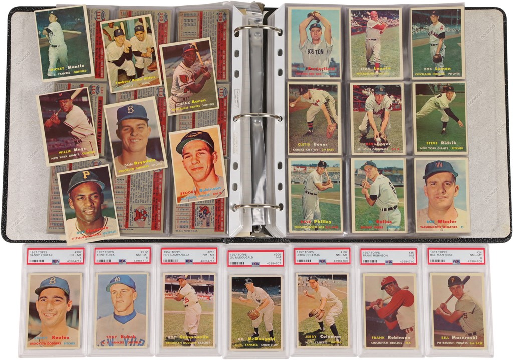 - 1957 Topps High Grade Complete Set with (7) PSA Graded (407/407)