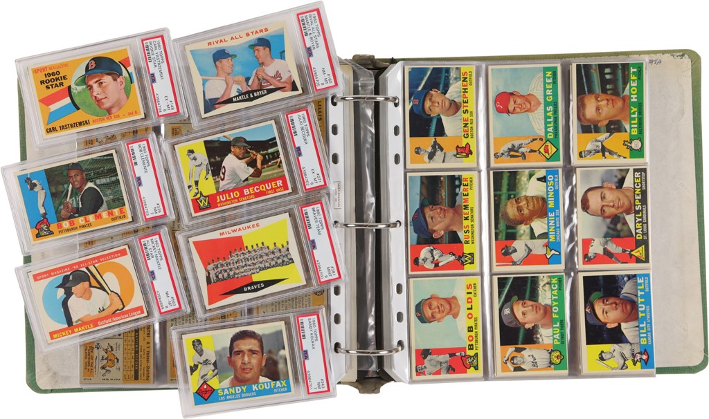 1960 Topps Near-Complete Set with PSA Graded (7) (549/572)