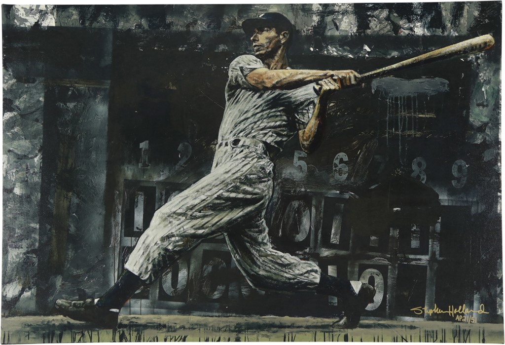 Sports Fine Art - Joe DiMaggio Giclee by Stephen Holland