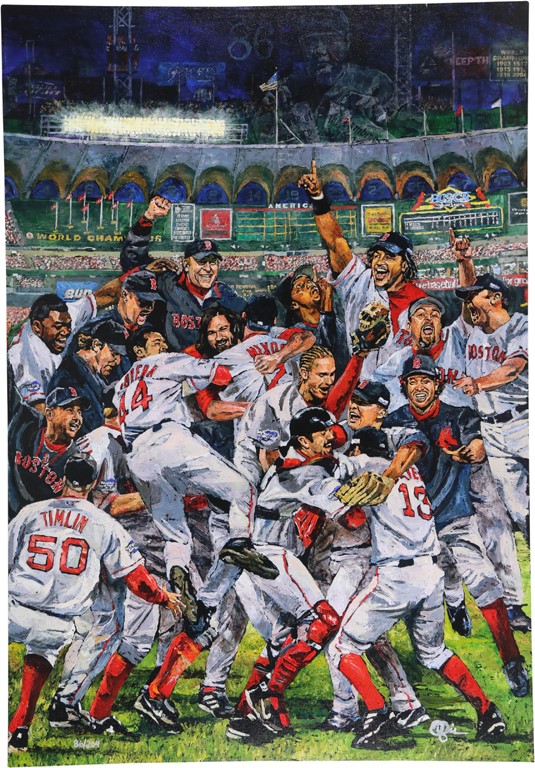 Sports Fine Art - 2004 World Championship Boston Red Sox Gilcee by Opie Otterstad
