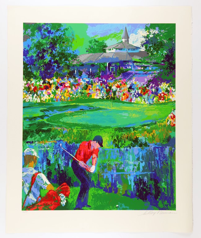 Sports Fine Art - Leroy Neiman Signed "Valhalla 2000 PGA Championship" Serigraph Tiger Woods