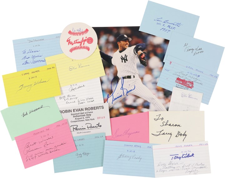Massive Signed Index Card Collection (600+)