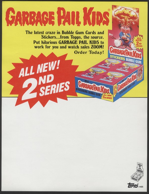 Non Sports Cards - Topps Garbage Pail Kids Advertising Posters (2)