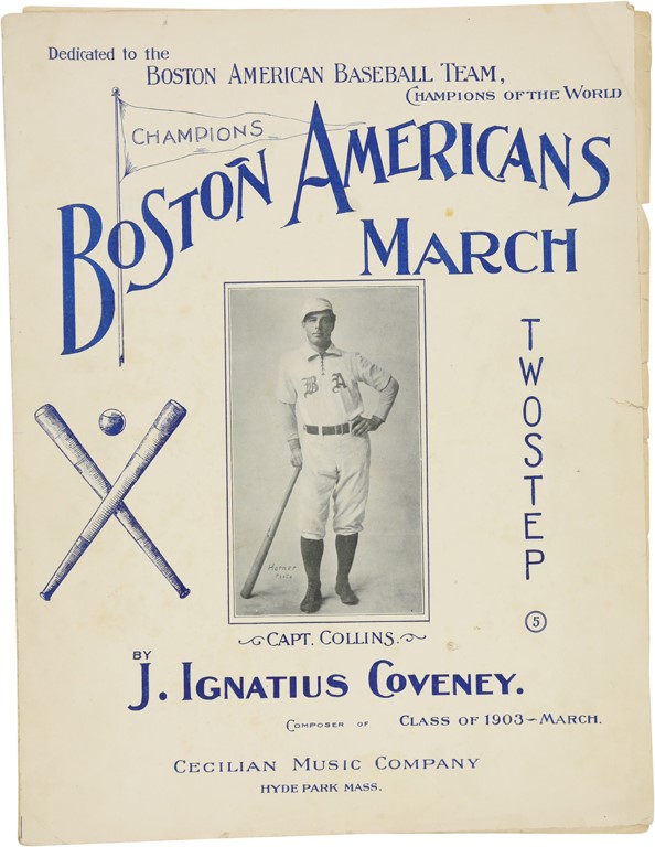 1903 Jimmy Collins World Series Champions Sheet Music