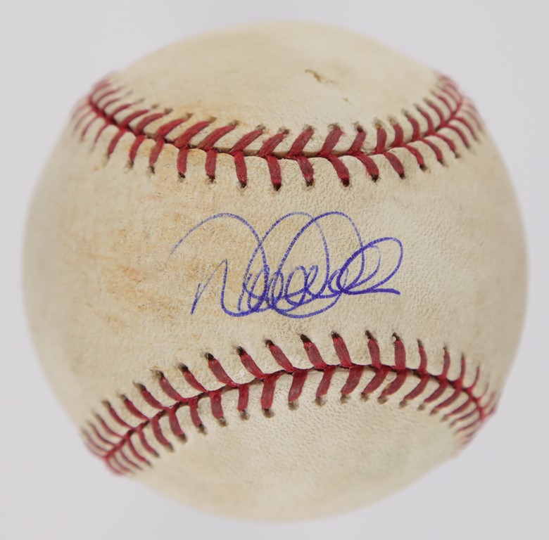 Baseball Autographs - Derek Jeter Single-Signed Game Used Baseball (STEINER)