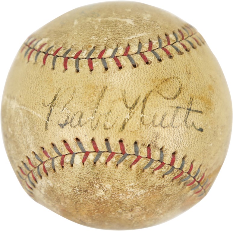 1929-31 Babe Ruth Signed Baseball (PSA)