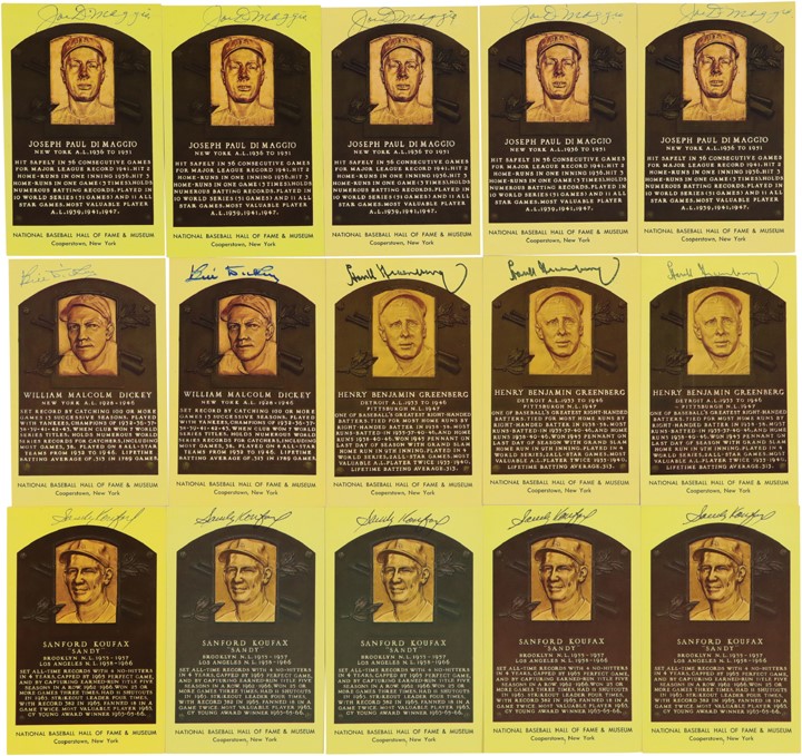 Baseball Autographs - Colossal Signed Hall of Fame Postcard Collection (4,200+)