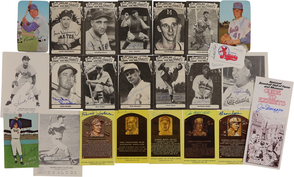 - Large Hall of Famer Autograph Collection (450+)
