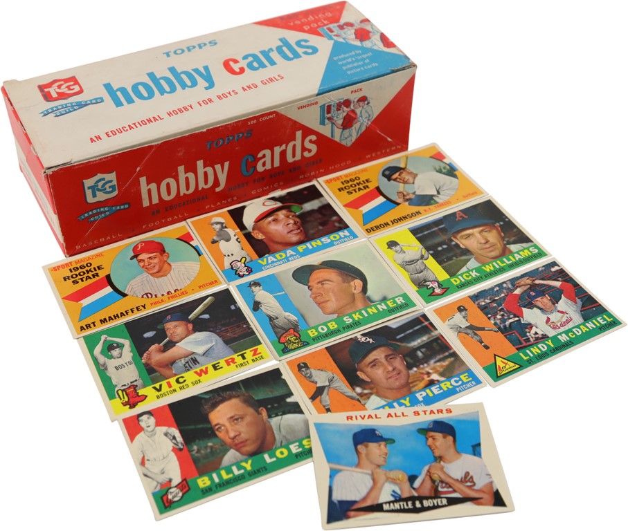 - 1960 Topps Baseball Series 2 Vending Box (480+ Cards)