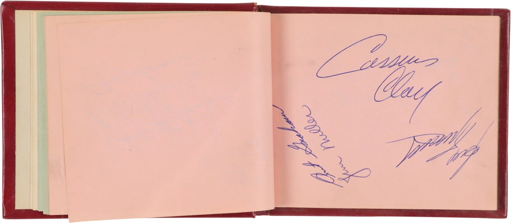 Early 1960s Multi-Sport Autograph Album with Cassius Clay