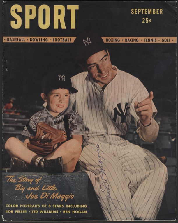 - 1946 Joe DiMaggio Signed Sport Magazine Issue #1 (PSA)