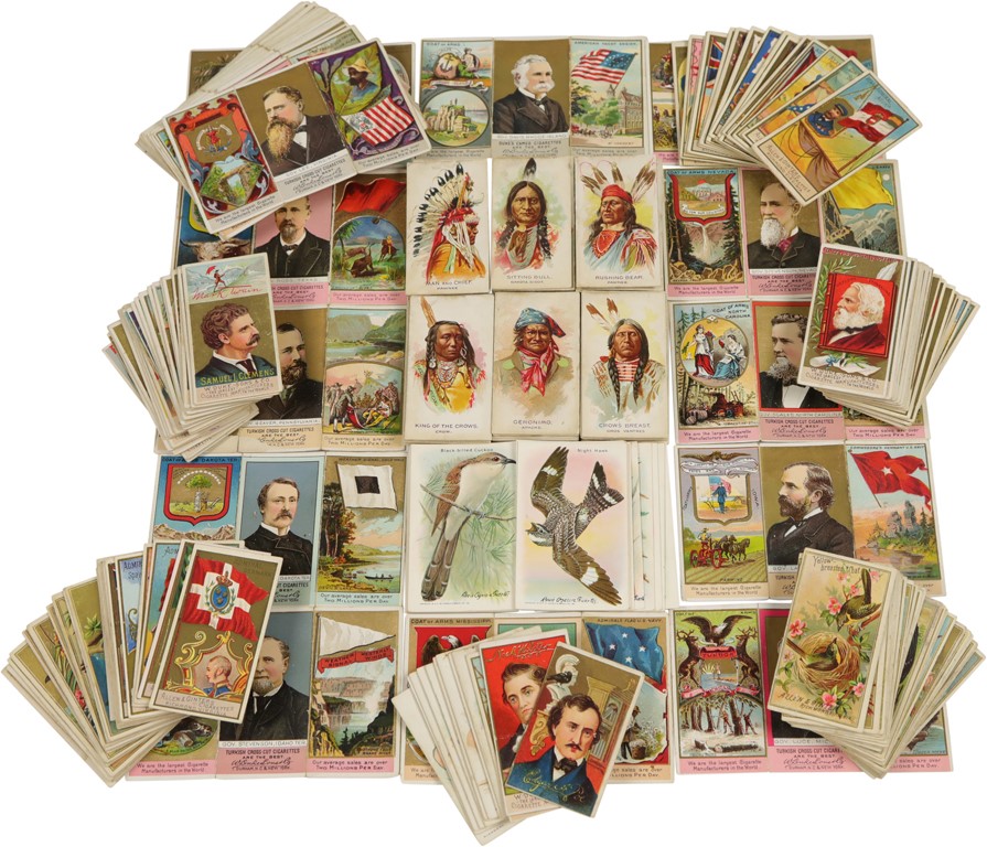 - 1880's Tobacco Card Near Complete Set Collection (10 Sets 350+ Cards)