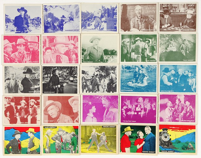 - 1950 Topps Hopalong Cassidy Complete Master Set w/6 of 8 Foil Cards