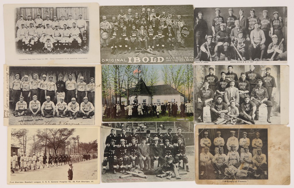 - Early 1900s Baseball Team Postcards (9)