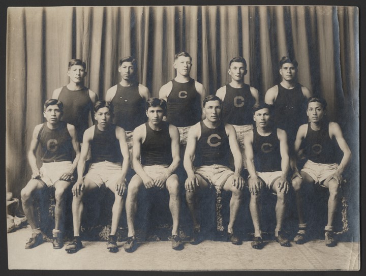 1911 Carlisle Indian School Track Team w/Jim Thorpe & Lewis Tewanima