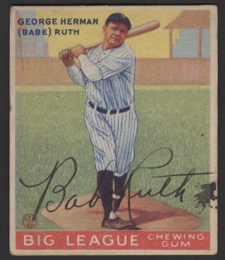 - 1933 Goudey Babe Ruth #144 (Ghost Signed)