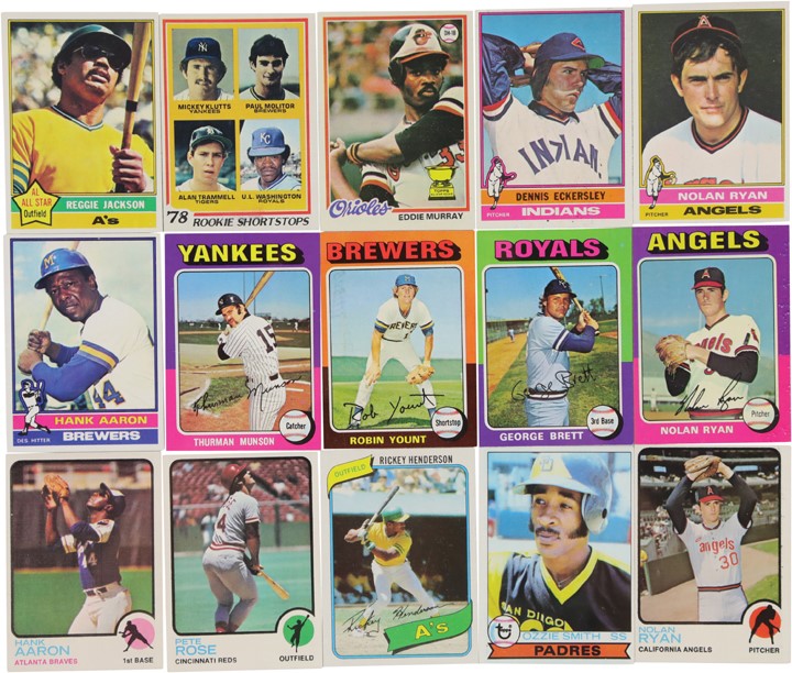 1973-1980 Topps Complete Set Run (9 Sets)