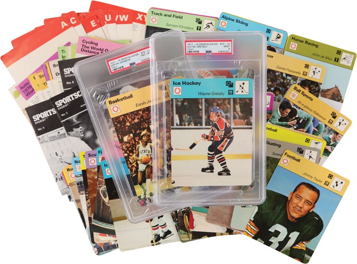 1977-79 Sportscaster Near Complete Master Collection with PSA 9 Gretzky (2,000+ Cards)