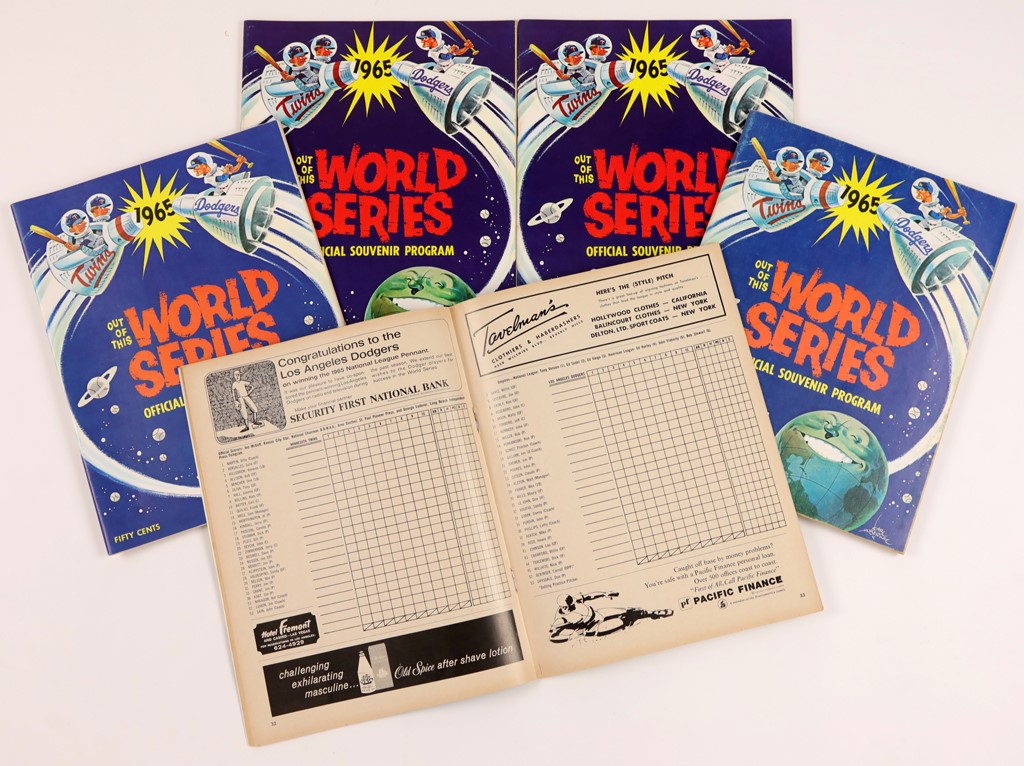 - Mint 1965 World Series Programs (5)