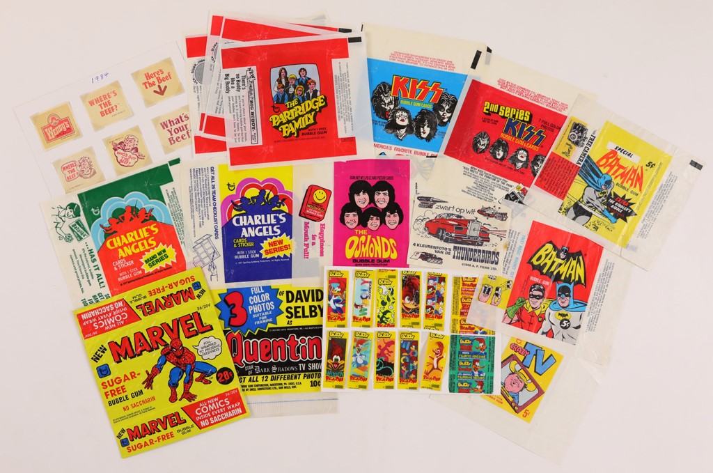 - Collection of Test & Production Wrappers w/Topps Vault