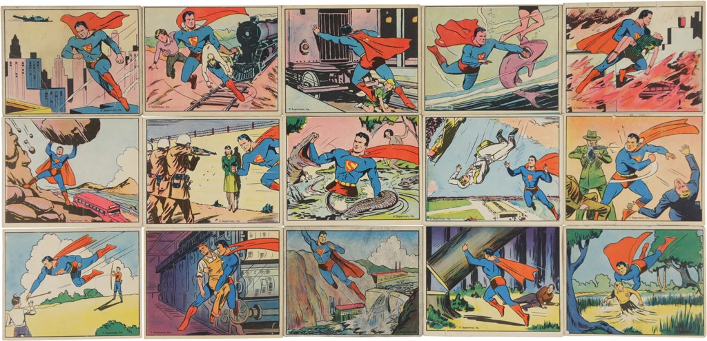 Non Sports Cards - 1940 Superman Near Complete Set (56/72)