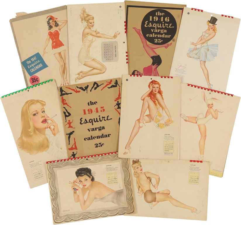 - 1940-1947 Esquire Calendars by Vargas (7)