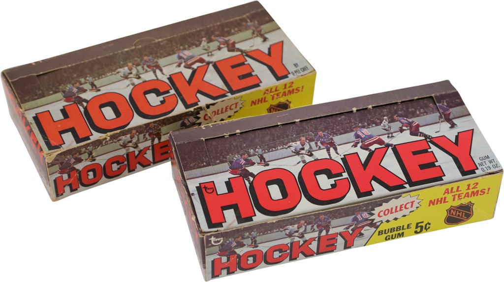 1968 Topps and O-Pee-Chee Hockey Display Boxes