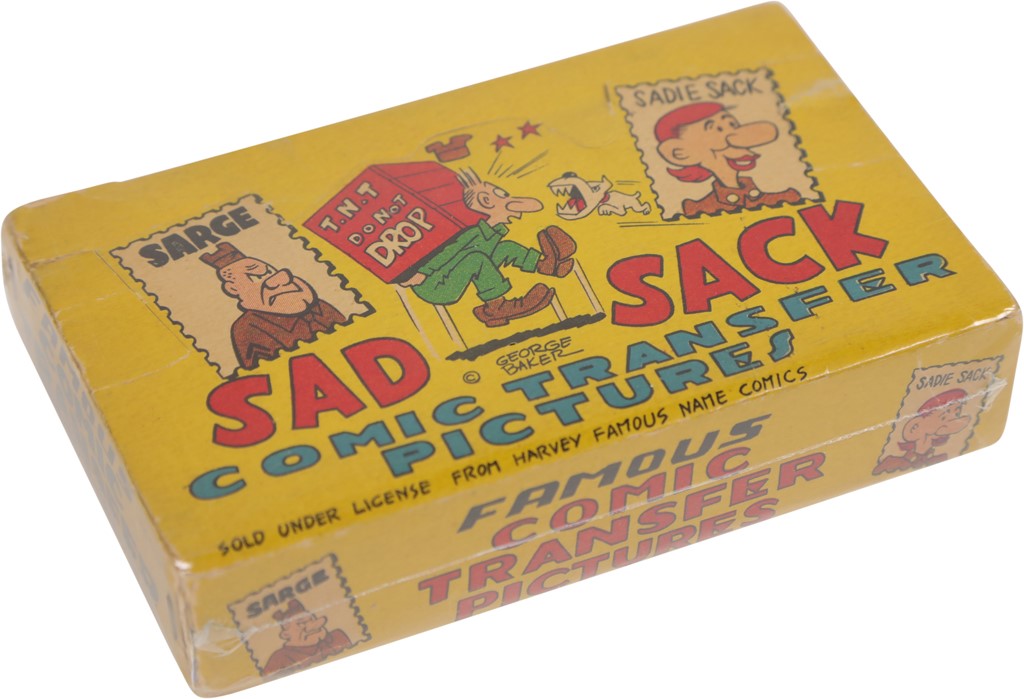 Non Sports Cards - 1947 Sad Sack Comic Transfer Pictures Display Box
