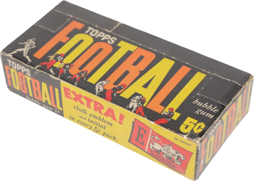 1961 Topps Football Empty Display Box