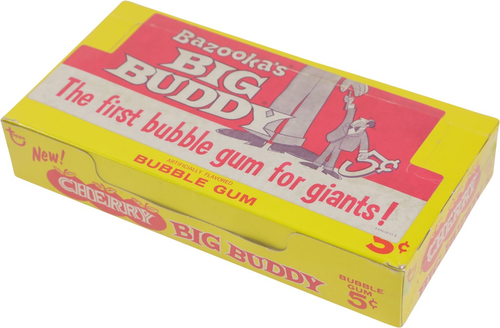 Non Sports Cards - 1969 Topps "Cherry Big Buddy" Box w/1971 Sticker