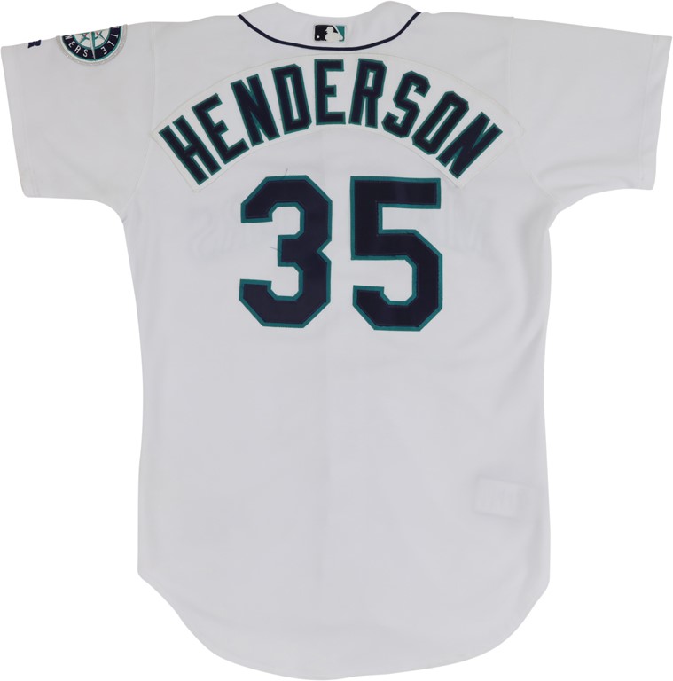 Baseball Equipment - 2000 Rickey Henderson Seattle Mariners Game Worn Jersey