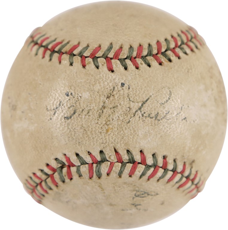 Ruth and Gehrig - Early 1920's Babe Ruth Multi-Signed Baseball (PSA)