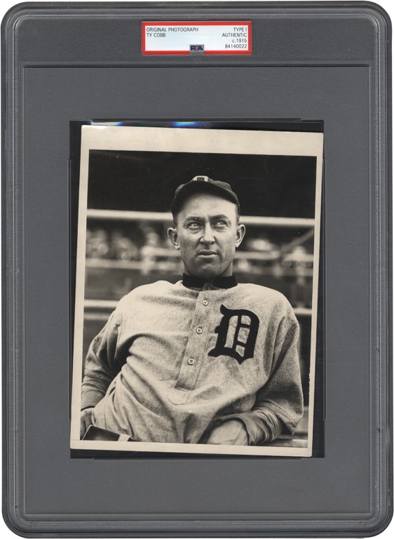Ty Cobb Boston Photo Collection - Circa 1915 Ty Cobb "Staring Off" from The Boston Collection (Type I)